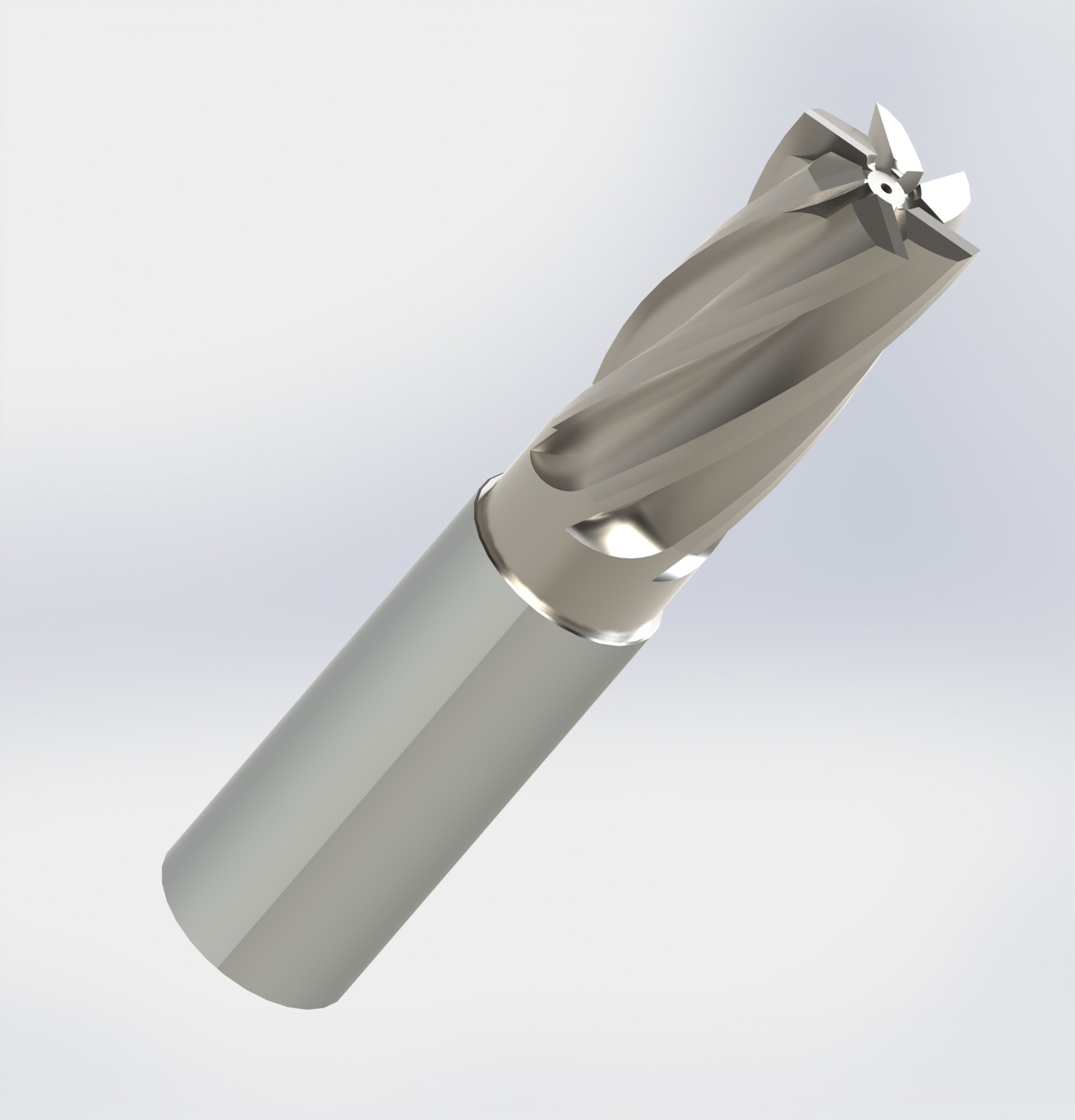 机床铣刀-六刃通用立铣刀_solidworks 2012_模型图纸下载 &ndash; 懒石网